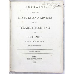 Extracts from the Meeting of Friends held in London